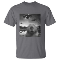 Funny Capybara T Shirt Selfie With UFOs Capy Meme Graphic - Wonder Print Shop