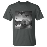 Funny Capybara T Shirt Selfie With UFOs Capy Meme Graphic - Wonder Print Shop