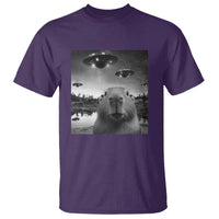 Funny Capybara T Shirt Selfie With UFOs Capy Meme Graphic - Wonder Print Shop