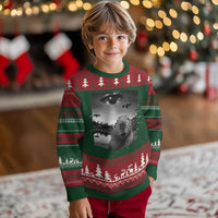 Funny Capybara Ugly Christmas Sweater Selfie With UFOs Capy Meme Graphic - Wonder Print Shop