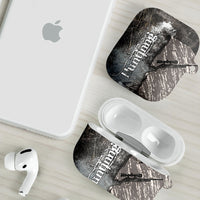 Hunting Rifle AirPods Case Grunge Wilderness Marsh Scene with Rustic Outdoor