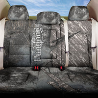 Hunting Rifle Back Car Seat Cover Grunge Wilderness Marsh Scene with Rustic Outdoor
