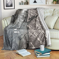 Hunting Rifle Blanket Grunge Wilderness Marsh Scene with Rustic Outdoor