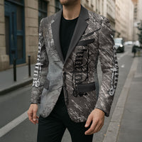 Hunting Rifle Blazer Grunge Wilderness Marsh Scene with Rustic Outdoor