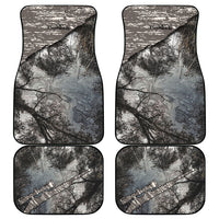 Hunting Rifle Car Mats Grunge Wilderness Marsh Scene with Rustic Outdoor