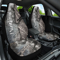 Hunting Rifle Car Seat Cover Grunge Wilderness Marsh Scene with Rustic Outdoor
