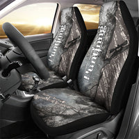 Hunting Rifle Car Seat Cover Grunge Wilderness Marsh Scene with Rustic Outdoor