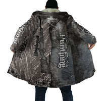Hunting Rifle Cloak Grunge Wilderness Marsh Scene with Rustic Outdoor