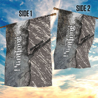 Hunting Rifle Garden Flag Grunge Wilderness Marsh Scene with Rustic Outdoor