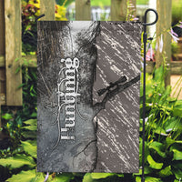 Hunting Rifle Garden Flag Grunge Wilderness Marsh Scene with Rustic Outdoor