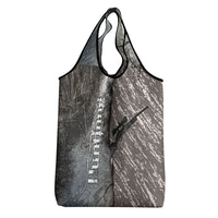 Hunting Rifle Grocery Bag Grunge Wilderness Marsh Scene with Rustic Outdoor