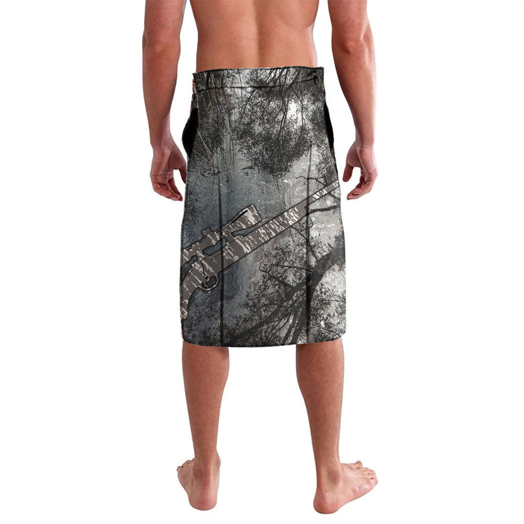 Hunting Rifle Lavalava Grunge Wilderness Marsh Scene with Rustic Outdoor