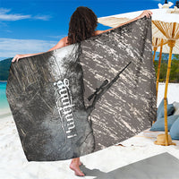 Hunting Rifle Sarong Grunge Wilderness Marsh Scene with Rustic Outdoor