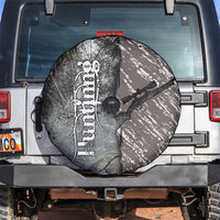 Hunting Rifle Spare Tire Cover Grunge Wilderness Marsh Scene with Rustic Outdoor