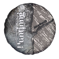 Hunting Rifle Spare Tire Cover Grunge Wilderness Marsh Scene with Rustic Outdoor
