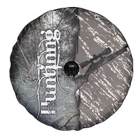 Hunting Rifle Spare Tire Cover Grunge Wilderness Marsh Scene with Rustic Outdoor