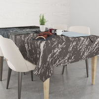 Hunting Rifle Tablecloth Grunge Wilderness Marsh Scene with Rustic Outdoor