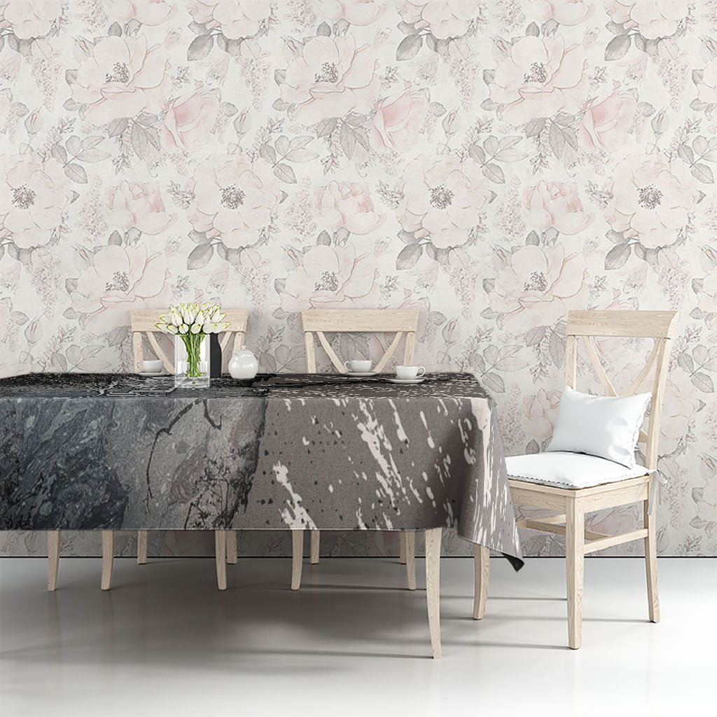 Hunting Rifle Tablecloth Grunge Wilderness Marsh Scene with Rustic Outdoor