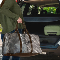 Hunting Rifle Travel Bag Grunge Wilderness Marsh Scene with Rustic Outdoor
