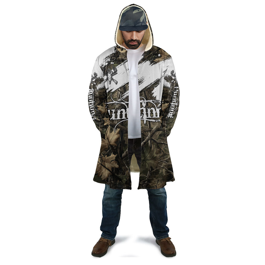 Deer Skull Hunting Cloak Camo Forest Grunge Buck Skull Crossed Rifles Target