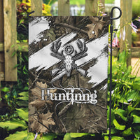 Deer Skull Hunting Garden Flag Camo Forest Grunge Buck Skull Crossed Rifles Target