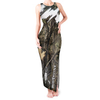 Deer Skull Hunting Tank Maxi Dress Camo Forest Grunge Buck Skull Crossed Rifles Target
