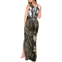 Deer Skull Hunting Tank Maxi Dress Camo Forest Grunge Buck Skull Crossed Rifles Target