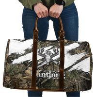 Deer Skull Hunting Travel Bag Camo Forest Grunge Buck Skull Crossed Rifles Target