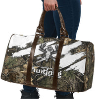 Deer Skull Hunting Travel Bag Camo Forest Grunge Buck Skull Crossed Rifles Target