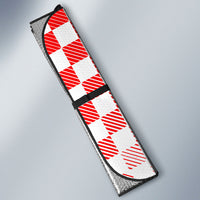 Personalized Croatia Soccer 2026 Auto Sun Shade Funa Zlatica Football Mascot - Sahovnica Croatian Checkerboard