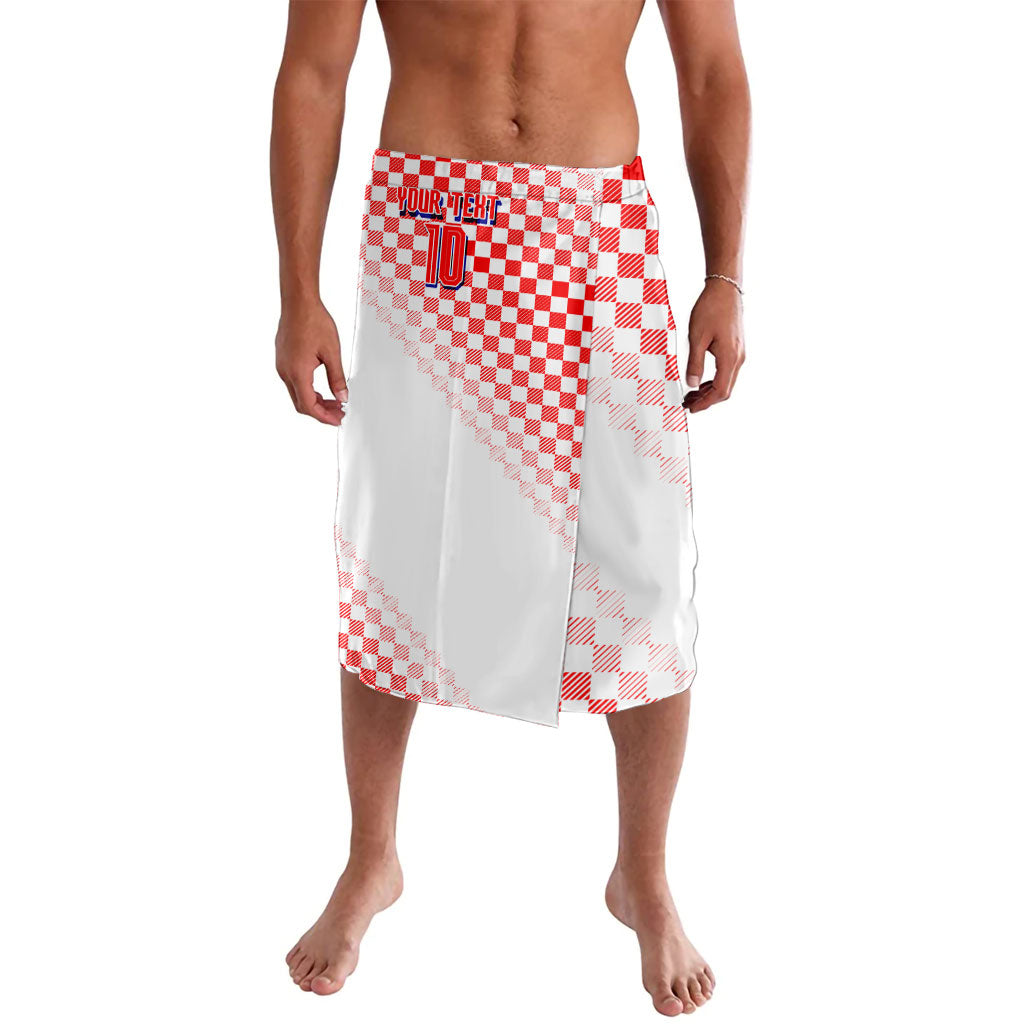 Personalized Croatia Soccer 2026 Lavalava Funa Zlatica Football Mascot - Sahovnica Croatian Checkerboard