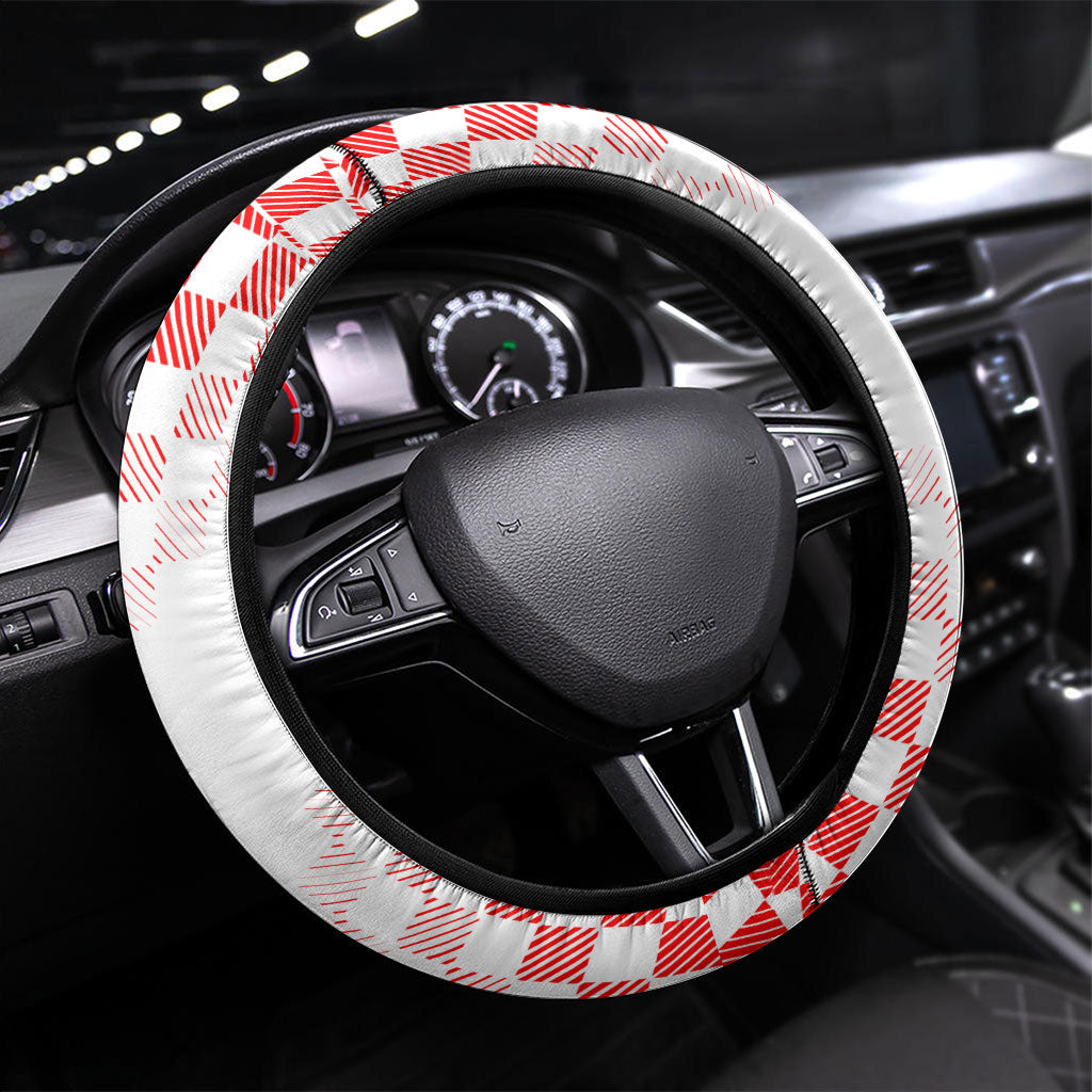 Croatia Soccer 2026 Steering Wheel Cover Funa Zlatica Football Mascot - Sahovnica Croatian Checkerboard