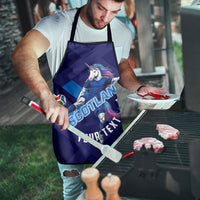 Personalized Scotland Unicorn Football Apron Scottish National Soccer Team - St Andrew's Cross - Vibrant Fantasy Mascot