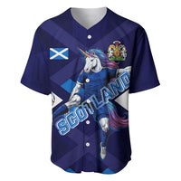 Personalized Scotland Unicorn Football Baseball Jersey Scottish National Soccer Team - St Andrew's Cross - Vibrant Fantasy Mascot