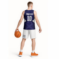 Personalized Scotland Unicorn Football Basketball Jersey Scottish National Soccer Team - St Andrew's Cross - Vibrant Fantasy Mascot