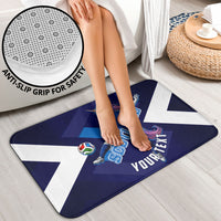 Personalized Scotland Unicorn Football Bathroom Set Scottish National Soccer Team - St Andrew's Cross - Vibrant Fantasy Mascot