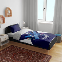 Personalized Scotland Unicorn Football Bedding Set Scottish National Soccer Team - St Andrew's Cross - Vibrant Fantasy Mascot