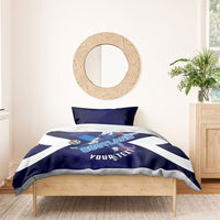 Personalized Scotland Unicorn Football Bedding Set Scottish National Soccer Team - St Andrew's Cross - Vibrant Fantasy Mascot