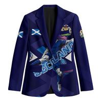 Personalized Scotland Unicorn Football Blazer Scottish National Soccer Team - St Andrew's Cross - Vibrant Fantasy Mascot