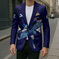 Personalized Scotland Unicorn Football Blazer Scottish National Soccer Team - St Andrew's Cross - Vibrant Fantasy Mascot