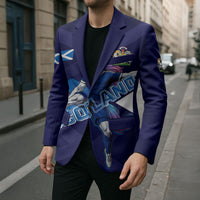 Personalized Scotland Unicorn Football Blazer Scottish National Soccer Team - St Andrew's Cross - Vibrant Fantasy Mascot