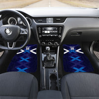Personalized Scotland Unicorn Football Car Mats Scottish National Soccer Team - St Andrew's Cross - Vibrant Fantasy Mascot