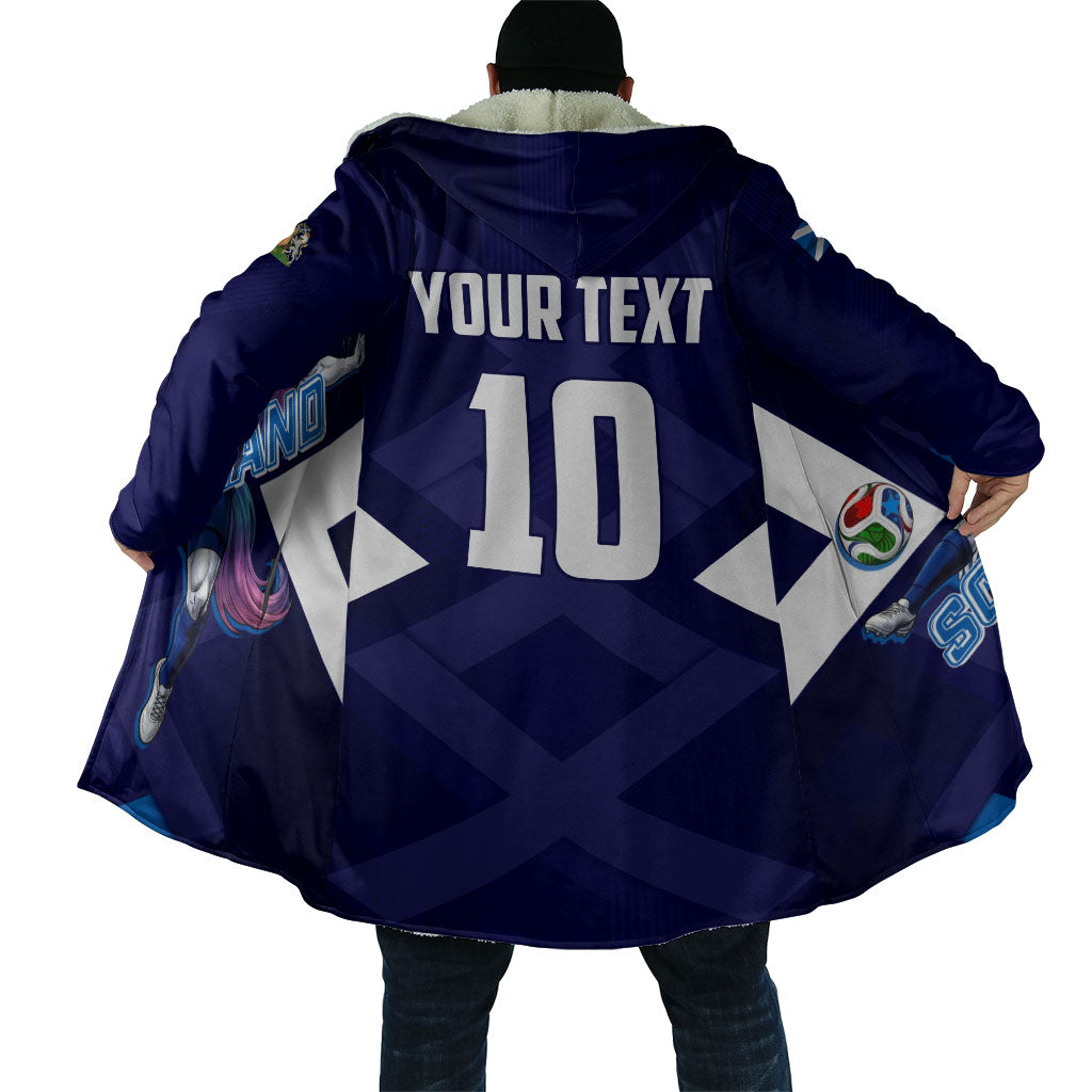 Personalized Scotland Unicorn Football Cloak Scottish National Soccer Team - St Andrew's Cross - Vibrant Fantasy Mascot
