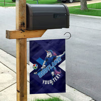 Personalized Scotland Unicorn Football Garden Flag Scottish National Soccer Team - St Andrew's Cross - Vibrant Fantasy Mascot