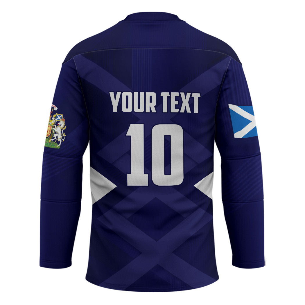Personalized Scotland Unicorn Football Hockey Jersey Scottish National Soccer Team - St Andrew's Cross - Vibrant Fantasy Mascot