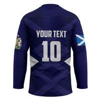 Personalized Scotland Unicorn Football Hockey Jersey Scottish National Soccer Team - St Andrew's Cross - Vibrant Fantasy Mascot