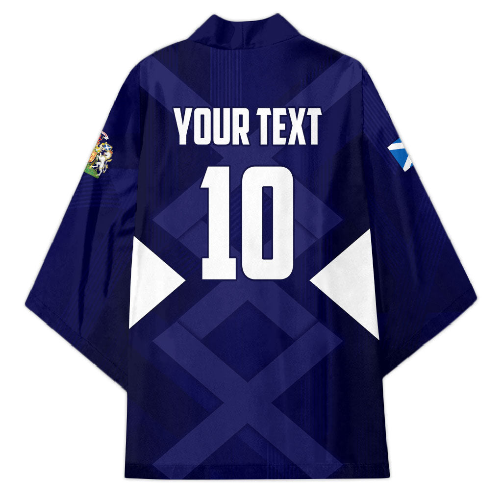 Personalized Scotland Unicorn Football Kimono Scottish National Soccer Team - St Andrew's Cross - Vibrant Fantasy Mascot