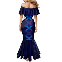 Personalized Scotland Unicorn Football Mermaid Dress Scottish National Soccer Team - St Andrew's Cross - Vibrant Fantasy Mascot