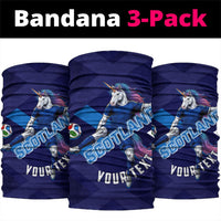 Personalized Scotland Unicorn Football Neck Gaiter Scottish National Soccer Team - St Andrew's Cross - Vibrant Fantasy Mascot