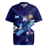 Personalized Scotland Unicorn Football Rugby Jersey Scottish National Soccer Team - St Andrew's Cross - Vibrant Fantasy Mascot